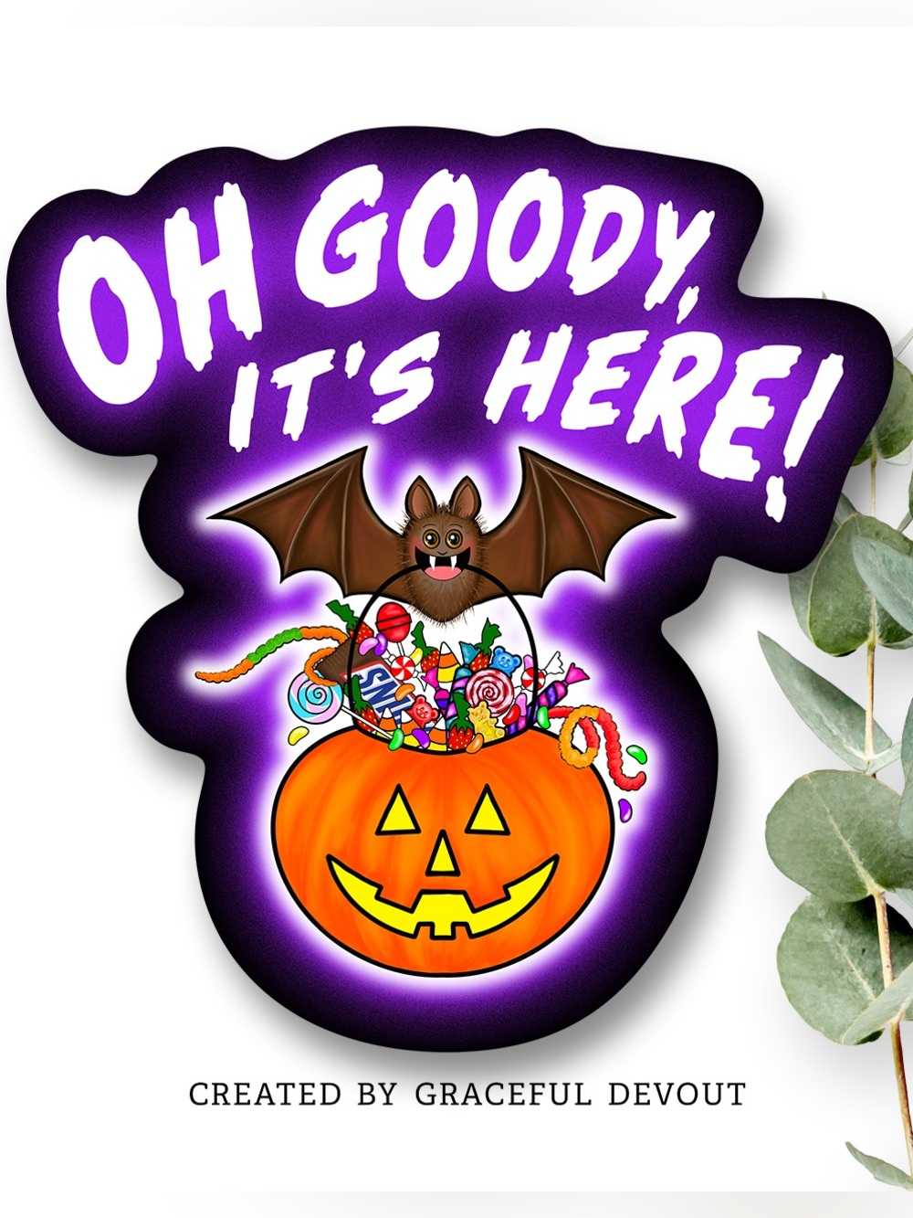 Oh Goody, It’s Here!- 2"- (96ct.) Stickers